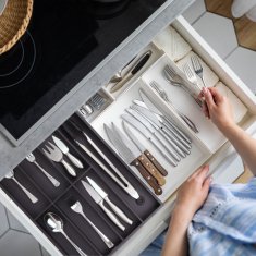 UNBRANDED Posoda za jedilni pribor iz bambusa za predale 