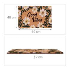 UNBRANDED Predpražnik v kokosovih rožah "Good Vibes 