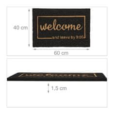 UNBRANDED Predpražnik v kokosu "Welcome and leave 9 