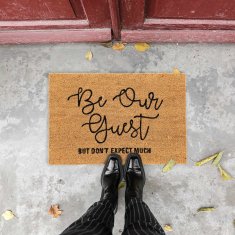 UNBRANDED Predpražnik v kokosu "Be Our Guest 