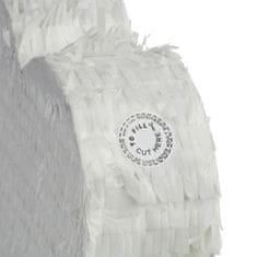 UNBRANDED Bela pinata v obliki srca 