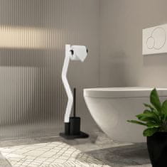 UNBRANDED WC stol črno/bel 