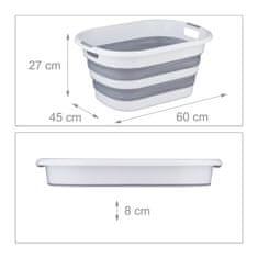 UNBRANDED Zložljiva košara za perilo 35 l 