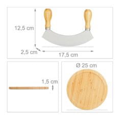 UNBRANDED Enorezilni gugalni nož z XL desko 