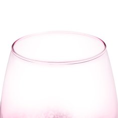 UNBRANDED Set 2 roza kozarcev za vino brez pecljev 