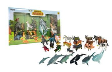 UNBRANDED Igralni komplet živali 24 kosov