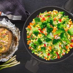 UNBRANDED Wok ponev s pokrovom 