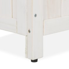 UNBRANDED Škatla za sajenje z rešetkasto steno v beli barvi 