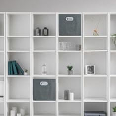 UNBRANDED Siva škatla za shranjevanje - komplet 4 