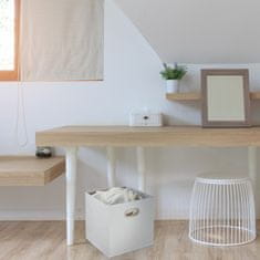 UNBRANDED Bela škatla za shranjevanje Set 2 