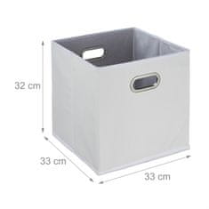 UNBRANDED Bela škatla za shranjevanje Set 2 