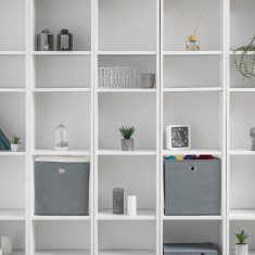 UNBRANDED Siva škatla za shranjevanje - 4 kos 