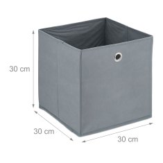 UNBRANDED Siva škatla za shranjevanje - 4 kos 