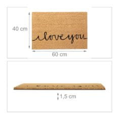 UNBRANDED Predpražnik v kokosu iloveyou 