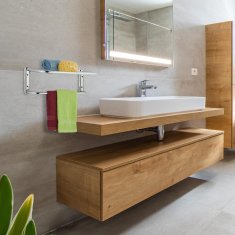 UNBRANDED Stensko kromirano držalo za brisače 
