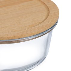 UNBRANDED Steklena posoda s pokrovom v 3 velikostih 