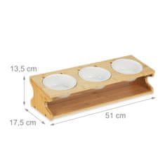 UNBRANDED Hranilna postaja za mačke s 3 skledami 
