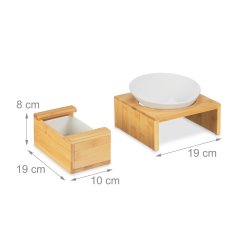 UNBRANDED Set z mačjo skledo in skledo za travo za mačke 