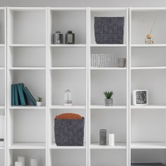 UNBRANDED Siva košara za shranjevanje iz filca Set 2 