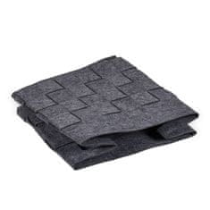 UNBRANDED Siva košara za shranjevanje iz filca Set 2 