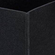 UNBRANDED komplet 2 vreč za drva iz filca Črna 