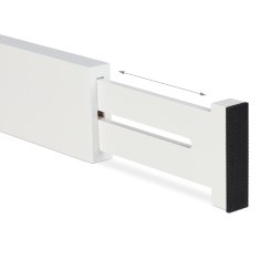 UNBRANDED komplet 4 pregrad za predale v beli barvi 
