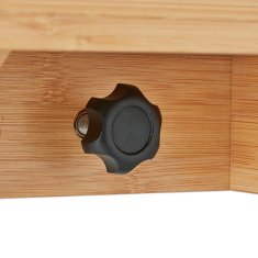 UNBRANDED Posteljni pladenj iz bambusa z držalom za tablico 