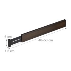 UNBRANDED set 4 pregrad za predale v temno rjavi barvi 
