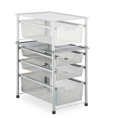 UNBRANDED Predalna polica s 3 izvlečnimi košarami 
