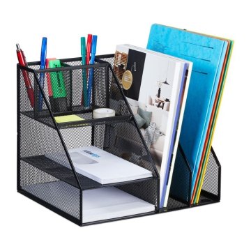 UNBRANDED Organizacija mize s 7 kovinskimi policami