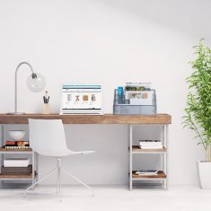 UNBRANDED Kovinsko stojalo za revije s 4 prekati 