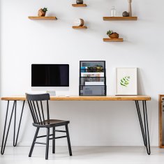 UNBRANDED Kovinsko stojalo za revije s 4 prekati 