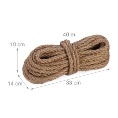 UNBRANDED Vrv iz jute 8 mm x 40 m 