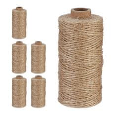 UNBRANDED Kabel iz jute 1 mm x 100 m set 6 kom 
