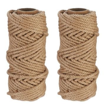 UNBRANDED Kabel iz jute 6 mm x 30 m v kompletu 2 kom