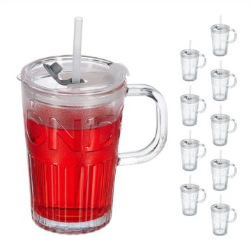 UNBRANDED Set 10 kozarcev z ročaji