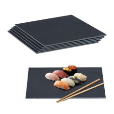 UNBRANDED set 6 ploščic iz skrilavca 40 x 30 cm 