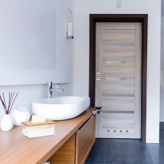 UNBRANDED Prozorna škatla za robčke z bambusovim pokrovom 