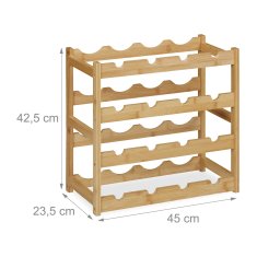 UNBRANDED Stojalo za vino za 16 steklenic 