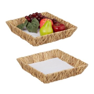 UNBRANDED set 2 skled za sadje iz vodne hijacinte
