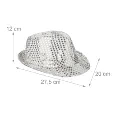 UNBRANDED Klobuki z bleščicami LED set 2 