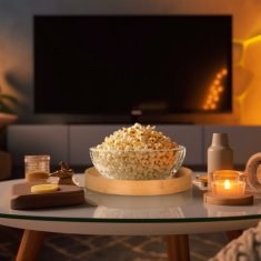 UNBRANDED Okrogel pladenj iz bambusa 