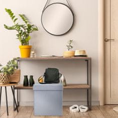 UNBRANDED Tabure iz sivega žameta 