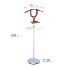UNBRANDED Valet stojalo s polico 