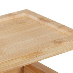 UNBRANDED Držalo za toaletni papir iz bambusa s polico 