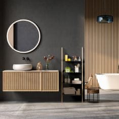 UNBRANDED Lestvena polica iz bambusa s 4 policami 