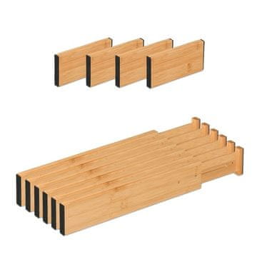 UNBRANDED Pregrade za predale iz bambusa, 10 delov