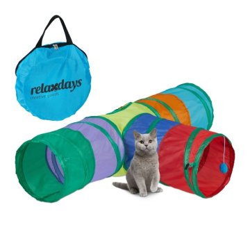 UNBRANDED Zložljiv mačji tunel s 3 prehodi