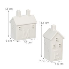 UNBRANDED set 4 keramičnih grelnih svečnikov "Home". 