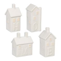 UNBRANDED set 4 keramičnih grelnih svečnikov "Home". 